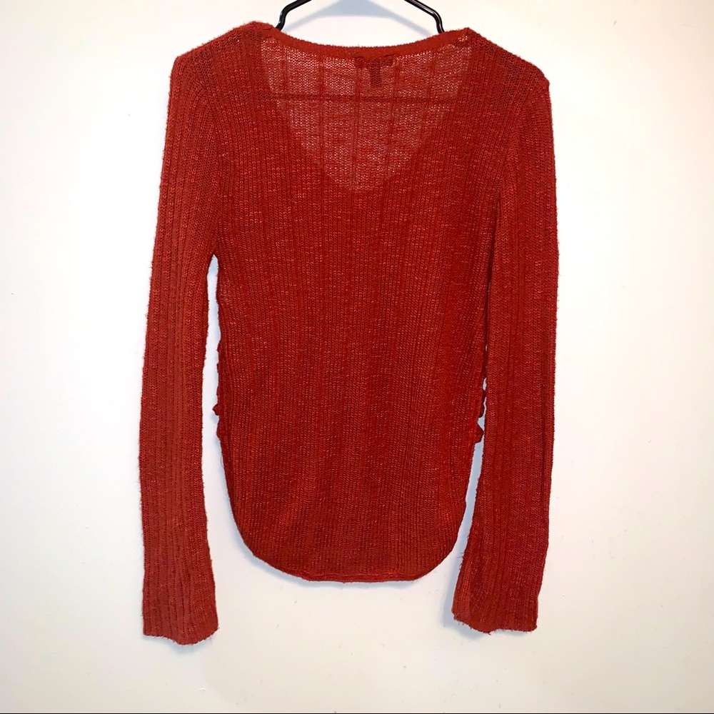 Express Red/Orange Sweater Size Small - Picture 3 of 5